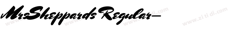 MrsSheppards Regular字体转换 MrsSheppards Regular字体转换